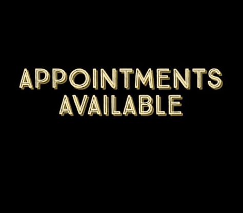 Appointments Available Today, Book Appointment Quotes, Availability For Appointments, Book Now Appointment, Now Booking Appointments, Nail Technician Quotes, Cosmo School, Massage Therapy Quotes, Hair Salon Quotes