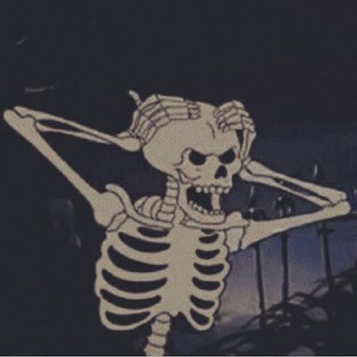 A Skeleton, In The Dark, Skeleton, Dancing