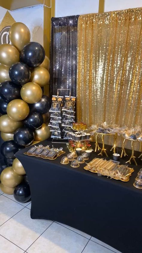 Birthday party decoration idea with black and gold balloons and party backgroun… [Video] | Black and gold party decorations, Birthday decorations, 50th birthday decorations Gold Party Decorations Birthday, Black And Gold Party, Black And Gold Party Decorations, Gold Birthday Party Decorations, Black And Gold Balloons, 50th Birthday Decorations, Gold Party Decorations, Gold Birthday Party, Golden Birthday