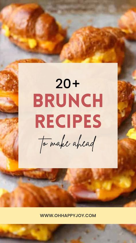 Breakfast foods that your crowd can't get enough of! Whether you have a brunch party or inviting people over for breakfast, these breakfast ideas will be crowd pleasers! From casseroles to yogurt parfais and low carb brunch menus, get recipe ideas! Brunch For 6 People, Non Egg Brunch Ideas, Brunch Lunch Menu Ideas, Brunch For Group, Brunch For Dinner Ideas, Brunch Crockpot Ideas, Easter Brunch For A Crowd, Ideas For Easter Brunch, Women’s Brunch Ideas