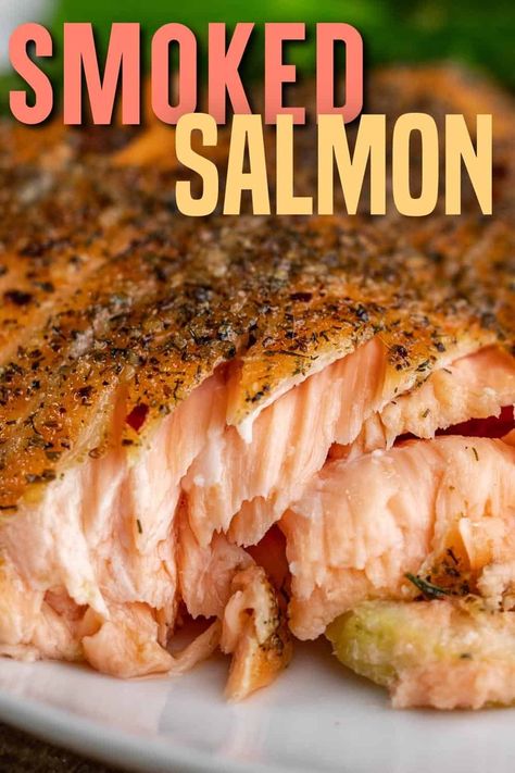 Experience the mouthwatering blend of a fresh salmon filet, gently kissed by smoke, complemented by the brightness of lemons and a delicate hint of garlic. Salmon Smoker, Smoked Fish Recipe, Smoked Salmon Recipes, Fresh Salmon, Pellet Grill Recipes, Electric Smoker, Smoked Cooking, Smoked Fish, Salmon Filet