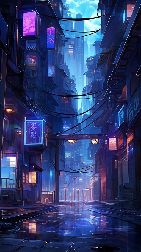 Croquis, Neon Future City, Digital City Art, Futuristic City Cyberpunk, Japanese City Wallpaper, Anime Cyberpunk Wallpaper, Cybercore City, Cyberpunk City Aesthetic, Japanese Cyberpunk Aesthetic