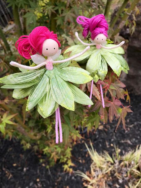 Flower Fairy Dolls, Macrame Doll, Hello Wonderful, Fairy Flowers, Fairy Garden Crafts, Unicorn Ornaments, Fairy Art Dolls, Yarn Dolls, Bendy Doll