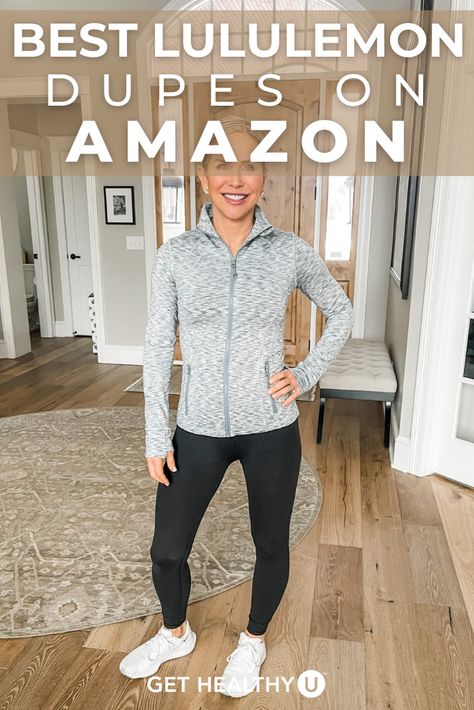 How To Make Athletic Clothes Look Cute, Best Athletic Leggings, Lululemon Looks, Athletic Mom Style, Lululemon Athleisure Outfits, Athletic Fashion Womens, Lululemon Inspired Outfits, Athlesuire Outfit Spring, Fake Lululemon Amazon