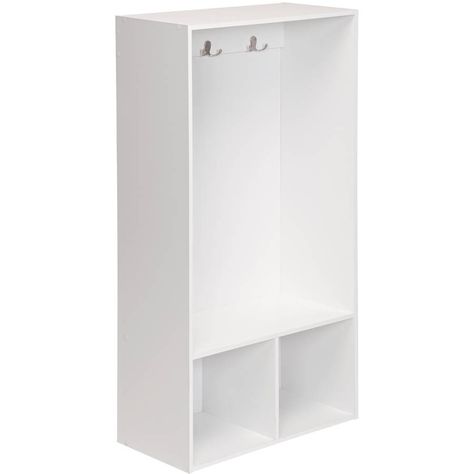 Free 2-day shipping. Buy ClosetMaid 1598 Kids' Open Storage Locker with Hooks, White at Walmart.com Kids Locker, Wood Lockers, Wooden Cubby, Storage Benches, Storage Locker, White Storage, Standing Shelves, Fabric Drawers, Bookcase Shelves