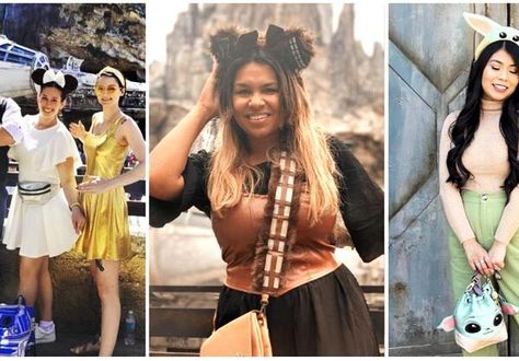 May The 4th Outfit Women, Han Solo Disneybound Women, May The 4th Outfit, Disneybounding Star Wars, Subtle Star Wars Outfit, Star Wars Themed Outfits Women, Star Wars Nite Disneyland Outfits, Grogu Disney Outfit, Disney Bounding Outfits Star Wars