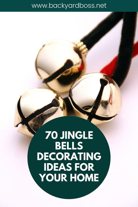 If you want to learn the different ways you can jazz up your house with jingle bells decorating ideas, we've got you sorted! With over 50+ ideas you'll find the perfect one for your home. Large Jingle Bell Crafts, Christmas Decor Ideas Using Bells, Jingle Bells Diy Christmas Ideas, Jingle Bell Christmas Ornaments Diy, Jingle Bell Crafts Christmas, Jingle Bells Decorations Ideas, Crafts With Bells Christmas, Jingle Bell Decorations, Jingle Bell Rock Party Theme