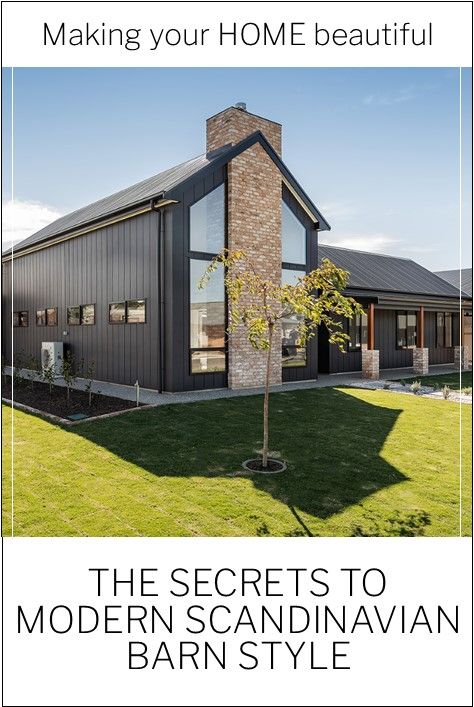 The Secrets to Modern Scandinavian Barn Style - Making your Home Beautiful Modern Scandi House Exterior, Scandi Country Style, Nordic Home Design Exterior, Modern Australian Architecture, Scandinavian House Plans Nordic Design, Scandi Barn House, Nordic Home Exterior, Nordic Barndominium, Scandi Exterior