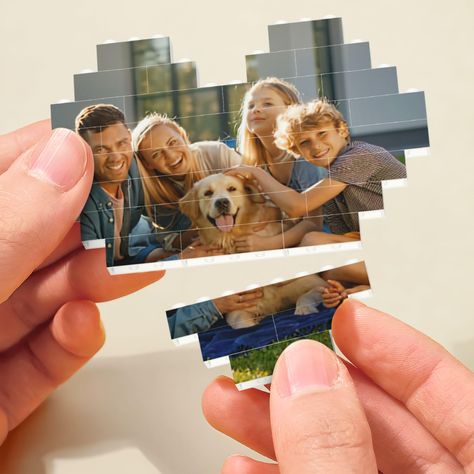 Personalized Puzzles, Brick Block, Custom Puzzle, Family Keepsakes, Puzzle Solving, Family Memories, Photo Puzzle, Family Wedding, Cherished Memories