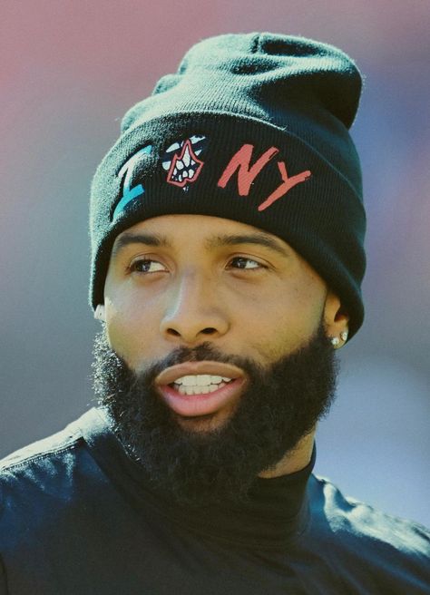 Hypebeast Men, Odell Beckham Jr Wallpapers, Guys Grooming, Black Men Beards, Odell Beckham, Odell Beckham Jr, Beckham Jr, American Football Players, Air Jordans Retro