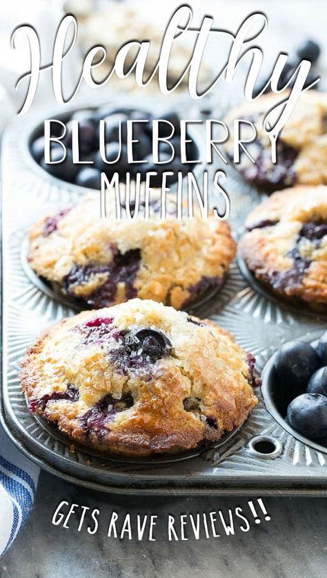 Low Calorie Muffins, Whole Wheat Blueberry Muffins, Blueberry Oatmeal Muffins, Healthy Blueberry Muffins, Berry Muffins, Healthy Muffin Recipes, Healthy Blueberry, Muffin Recipes Blueberry, Blueberry Recipes