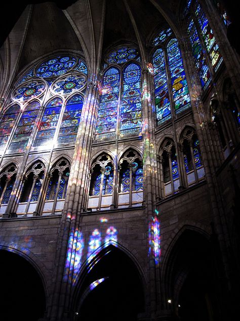 Glorious Masquerade, Basilica Of Saint Denis, Basilica Of St Denis, Stained Glass Chapel, Gothic Architecture Stained Glass Windows, Cathedral Stained Glass Aesthetic, Saint Denis Cathedral, Medieval Aesthetics, Catholic Church Stained Glass