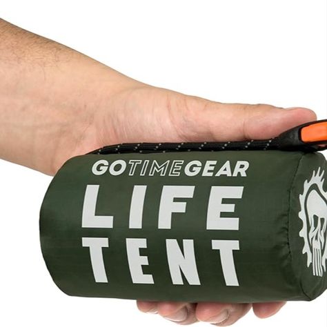 Go Time Gear Life Tent Emergency Survival Shelter – 2 Person Emergency Tent – Use As Survival Tent, Emergency Shelter, Tube Tent, Survival Tarp - Includes Survival Whistle & Paracord Backpack Survival Kit, Car Survival Kits, Survival Tent, Outdoor Adventure Activities, Tent Material, Tent Set Up, Waterproof Tent, Emergency Shelter, Survival Shelter