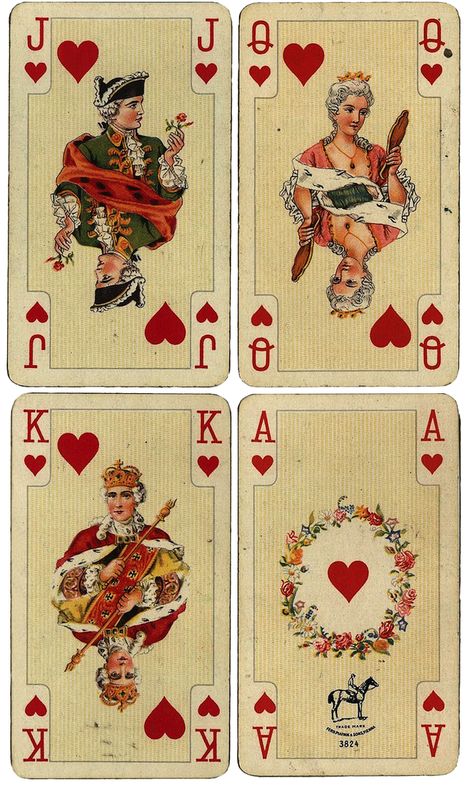 Wings of Whimsy: Antique French Playing Cards - Hearts - free for personal use #ephemera #printable #vintage Stary Papier, Playing Cards Vintage, Images Victoriennes, Kartu Remi, Playing Cards Art, Free Vintage Printables, Printable Collage Sheet, Vintage Playing Cards, Heart To Heart