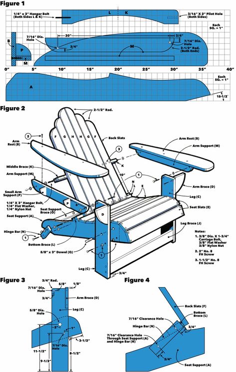 Saturday Morning Workshop: How To Build A Folding Adirondack Chair | Family Handyman Adirondack Chairs Diy, Adirondack Chair Plans Free, Adirondack Chair Plans, Folding Adirondack Chair, Folding Adirondack Chairs, Woodworking Furniture Plans, Outdoor Lounge Chair, Outdoor Furniture Plans, Classic Outdoor