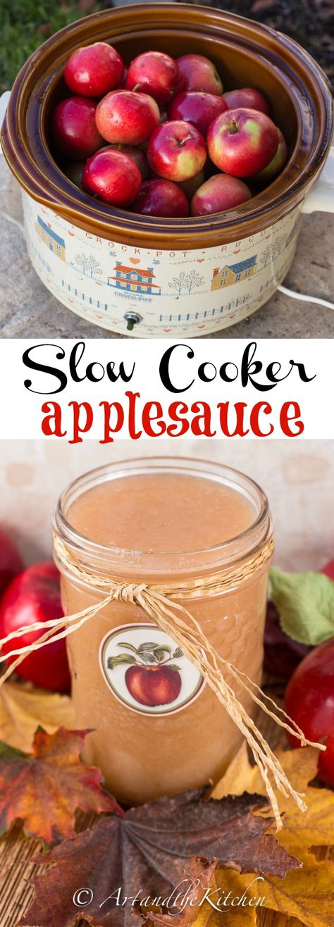 Bake Apples, Homemade Applesauce Recipe, Slow Cooker Applesauce, Apple Recipes Healthy, Applesauce Recipe, Apple Recipe, Apple Recipes Easy, Apple Sauce Recipes, Homemade Applesauce