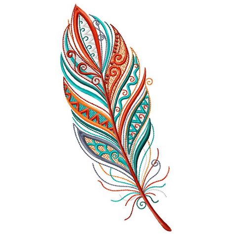 Embroidery Drawing Pattern, Feather Embroidery Pattern, Feather Design Pattern, Diy Elegant Earrings, Embroidery Tattoo Ideas, Feather Embroidery Design, Embroidery Tattoos, Cross Stitch Tattoo, Watercolor Tattoo Ideas