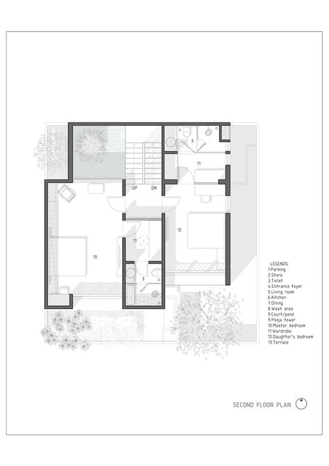 Gallery of The H Cube House / Studio Lagom - 24 Conceptual Floor Plan Architecture, Studio Plan Architecture, Floor Plan Representation Architecture, Floor Plan Representation, Floor Plans Aesthetic, Illustrated Floor Plan, House Plan Architecture, Plan Graphic Architecture, Minimalist Floor Plan