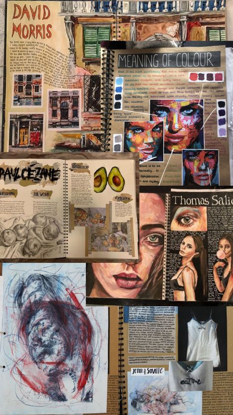 A Level Art Sketchbook Research Page, Gcse Artist Analysis Page, Gcse Art Final Piece Ideas Sketchbook Pages, Art Portfolio Sketchbooks, Gcse Art Aged 2023, Moodboard A Level Art, Art A Level Aesthetic, Paul Wright Artist Research Gcse, Alevel Graphics Sketchbook