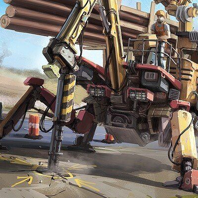 Hamish Frater, Exo Suits, Telegraph Pole, Sea Plane, Diesel Punk, Anime Scenery Wallpaper, Dieselpunk, Story Ideas, Scenery Wallpaper