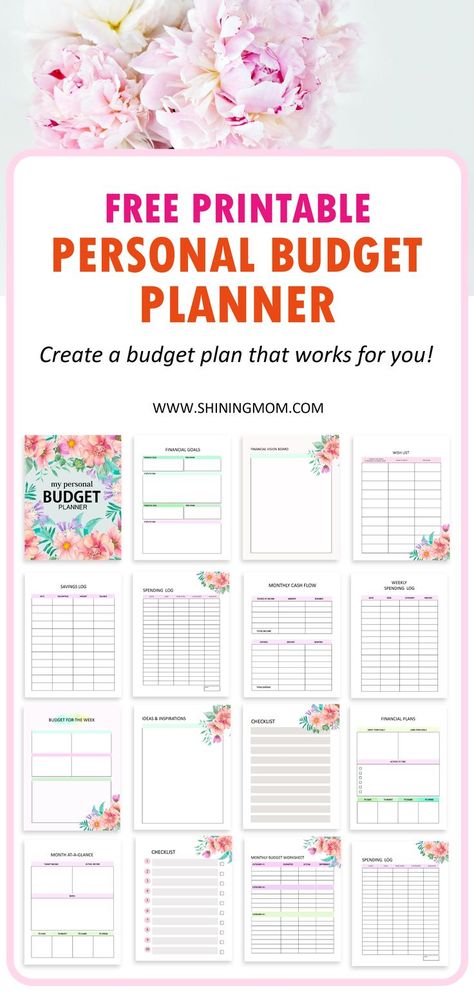 personal budget planner Budget Planning Printables, Financial Planner Printables, Personal Budget Planner, Weekly Budget Template, Free Budget Printables, Budget Planner Free, Budget Template Free, Weekly Budget Planner, Budget Planner Template