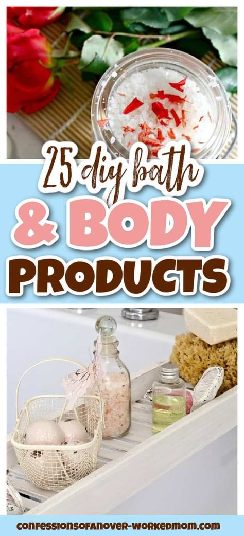 If the stress is getting to you, these DIY bath and body products will help you relax. Get the recipes for these homemade bath and body products right here. Homemade Bath And Body Products, Diy Spa Stuff, Bath Oils Diy, Diy Bath Products To Sell, Diy Bath Tea Recipes, Diy Bath Oil, Bath Tea Recipe, Homemade Cleaning Recipes, Unique Girls