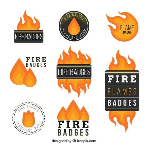 Free vector sale fire label/badge collec... | Free Vector #Freepik #freevector #hot #label #sales-label #label-collection Fire Badge, Badge Collection, Fire Designs, Packaging Labels Design, 10 Million, Badge Design, Packaging Labels, Graphic Resources, Vector Free