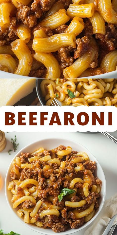 Looking for a delicious and hassle-free meal that the whole family will love? Our Beefaroni recipe is the perfect comfort food! This classic dish combines tender pasta with savory ground beef in a rich tomato sauce. Don’t forget to pin this easy Beefaroni recipe for later! Tap the link to view the full recipe and discover more delicious meal ideas. 👉 Get Cooking Today! Your family will be begging for seconds! #Beefaroni #EasyRecipes #PastaDishes #FamilyMeals #QuickDinner #ComfortFood Beefaroni Recipe Easy, Beefaroni Recipe Homemade, Ground Beef And Pasta Recipes, Easy Beefaroni Recipe, Macaroni Beef, Homemade Beefaroni, Homemade Ground Beef, Beefaroni Recipe, Ground Beef Pasta Recipes