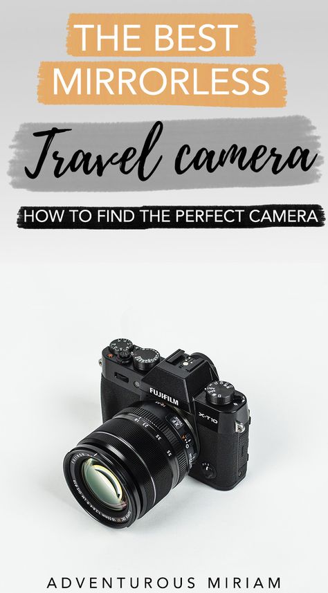 Travel Camera: Wondering how to choose the perfect travel camera? Here are my top recommendations for the best lightweight, budget and value-for-money mirrorless cameras that are perfect for travel #travelcamera #camera #mirrorless Best Camera For Travel, Best Mirrorless Camera, Travel Photography Ideas, Best Cameras For Travel, Best Camera For Photography, Camera Tricks, Photography Essentials, Travel Party Theme, Fujifilm Camera