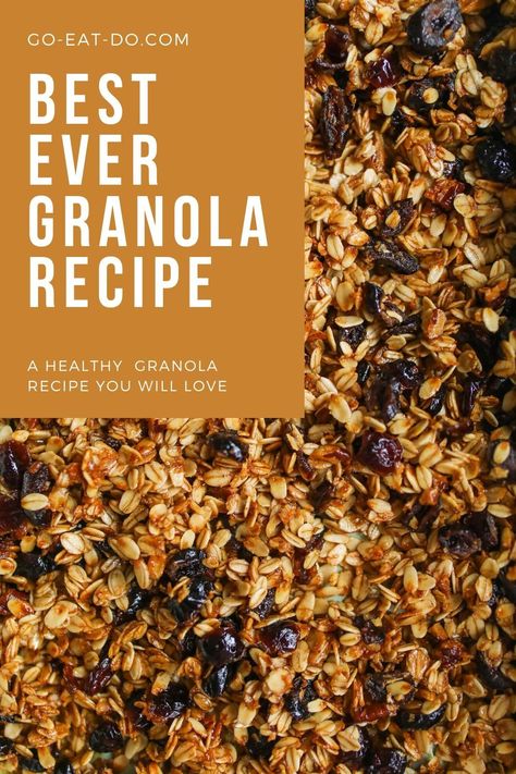 Granola Bar Recipe Healthy, Healthy Granola Recipe, Homemade Granola Recipe, Easy Granola Recipe, Granola Recipe Healthy, Best Granola, Easy Granola, Healthy Granola, Healthy Granola Bars