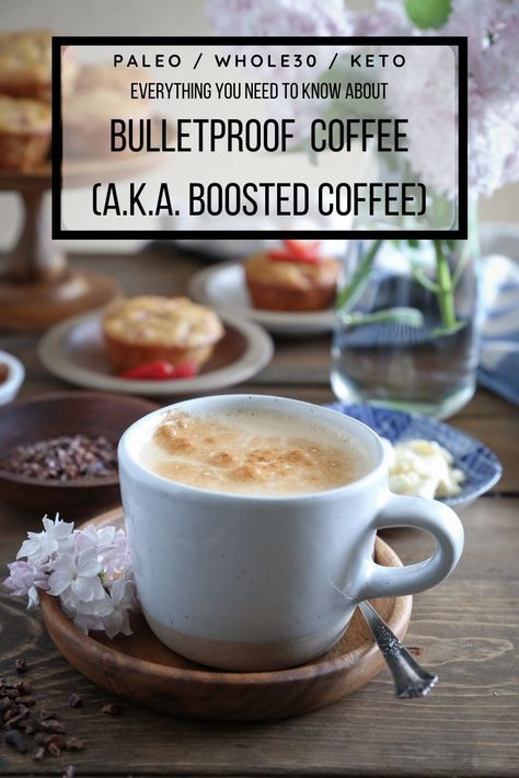 How to Make Bulletproof Coffee - everything you need to know about making boosted coffee! Keto, paleo, whole30, healthy beverage recipe! #keto #lowcarb #coffee #latte #coconutoil #ghee #mct #collagen #ibs Ghee Coffee, Easy Quick Keto, Eggless Breakfast, Easy Keto Breakfast Recipes, Ketogenic Breakfast, Bulletproof Coffee Recipe, Quick Keto Breakfast, Keto Coffee Recipe, Desayuno Keto