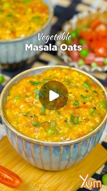 Yum on Instagram: "Vegetable Masala Oats  #reels #homemade #tasty #oats" Vegetable Oats Recipe, Veg Oats Recipes, Saffola Masala Oats Recipes, Oats Recipes Indian Healthy, Masala Oats Recipes Indian, Spicy Oats Recipes, Masala Oats Recipes, Oats Recipes Indian, Masala Oats