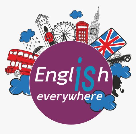 English Logo, English Corner, Learn English For Free, English Day, School Book Covers, English For High School, English Time, Flag Coloring Pages, Learning Abc