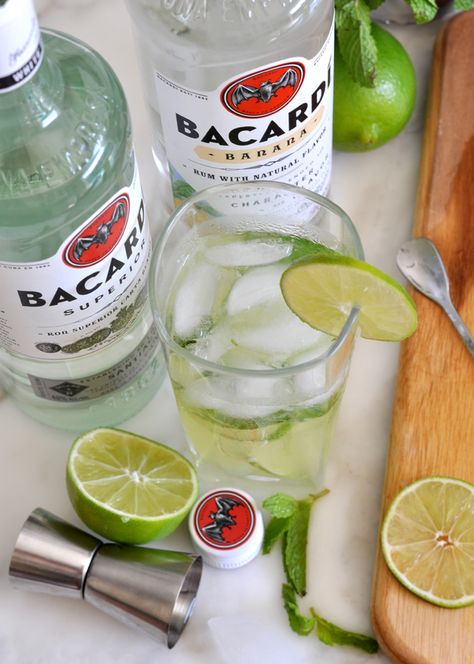 Cooking with Manuela: Mojito Cocktail with Bacardi Rum and Limoncello Bacardi Mojito, Bacardi Cocktail, Pina Colada Recipe, Adult Beverages Recipes, Bacardi Rum, Lemon-lime Soda, Mojito Cocktail, Boricua Recipes, Lemon Drink