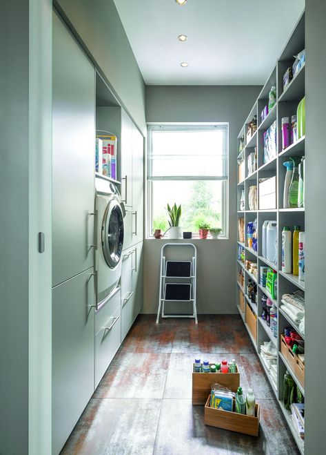 Laundry Pantry Combo Ideas, Pantry And Laundry Room Combo Layout, Practical Laundry Room, Pantry Laundry Room Combo, Utility Room Ideas, Utility Room Storage, Small Utility Room, Utility Room Designs, Laundry Room Ideas Small Space