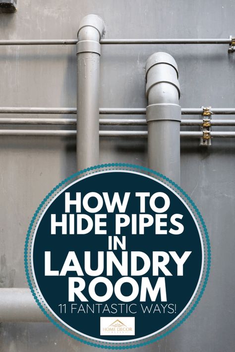 How To Hide Pipes In Laundry Room [11 Fantastic Ways!] - Home Decor Bliss Cabinet To Hide Pipes, Hide Water Lines In Laundry Room, How To Hide Hoses In Laundry Room, Hiding Water Hookup In Laundry Room, How To Hide Water Lines In Laundry Room, Hide Water Softener Laundry Rooms, Laundry Room Corner Ideas, How To Hide Utilities In Basement, Laundry And Mechanical Room Ideas