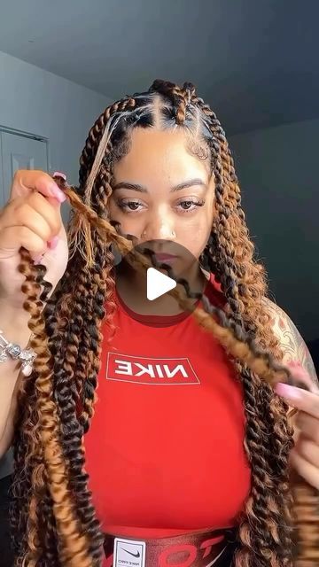 Lush Passion Twists Hairstyle, Hairstyles For Crochet Locs, Criss Cross Passion Twist Hairstyles, Passion Twists Diy, Color Twist Braids Black Women, How To Crochet Passion Twists, Peak A Boo Passion Twists, Island Passion Twist With Curls, Ponytail Crochet Hairstyles