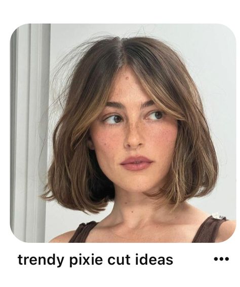 Lob Hairstyle With Curtain Bangs, Short Hair Framing Pieces, Lob And Curtain Bangs, Short Hair With French Bangs, Shoulder Bob With Curtain Bangs, Mid Neck Bob, Hair Cuts For Volume, Bob Hair With Curtain Bangs, Short Hairstyle With Curtain Bangs