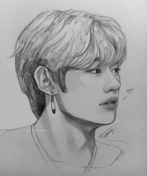 Pencil Sketch Images, Kpop Drawings, Dark Art Illustrations, Instagram Happy Birthday, Korean Art, Mini Drawings, Art Drawings Sketches Creative, Human Art, Realistic Drawings