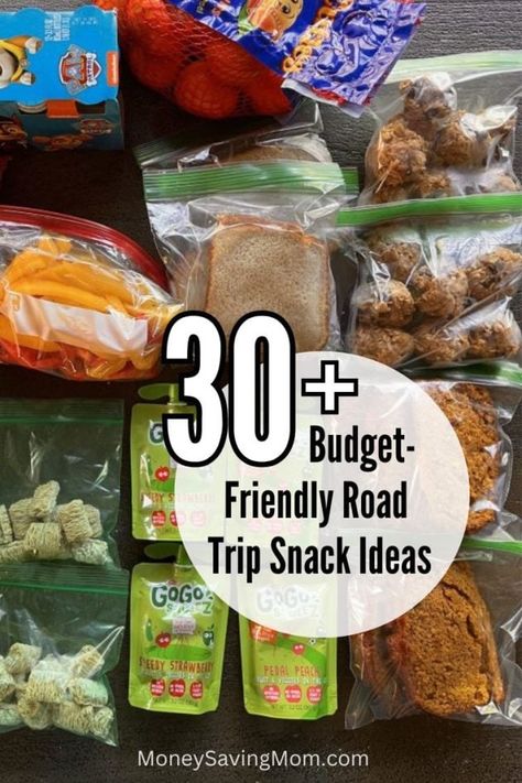 Road Trip Meals To Pack, Hotel Room Snacks, Roadtrip Snacks For Adults, Travel Snacks Roadtrip, Car Trip Snacks, Road Trip Snacks For Adults, Car Trip Food, Snacks On A Budget, Kid Road Trip Snacks