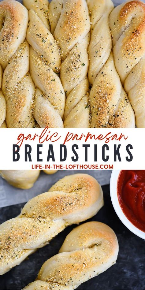 Garlic Twist Bread Recipe, Homemade Garlic Bread Twists, Papa Johns Garlic Parmesan Breadsticks, Quick Homemade Breadsticks, Garlic Twist Breadsticks, Best Homemade Breadsticks, Garlic Parm Breadsticks, Pizza Breadsticks Recipe, Pizza Bread Sticks Recipe