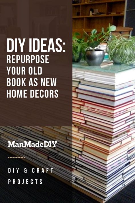 Upcycle Old Books Diy Projects, Reuse Old Books Diy Projects, Craft Ideas With Old Books, Book Recycling Ideas, Book Clock Diy, Book Furniture Diy, Repurpose Encyclopedia Ideas, Old Book Ideas, Used Book Crafts