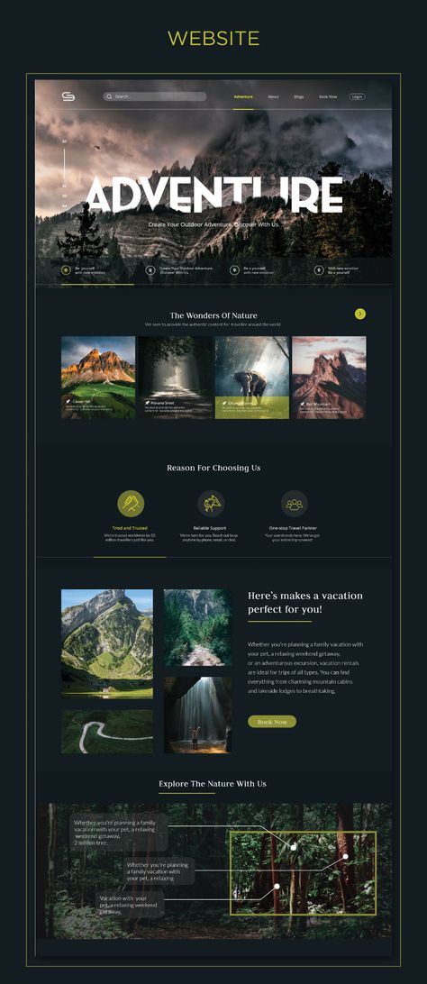 Travel Landing Page, Poster Design Kids, Travel Website Design, Website Design Inspiration Layout, Creative Website Design, Webdesign Inspiration, Ui Design Website, Creative Web Design, Webpage Design