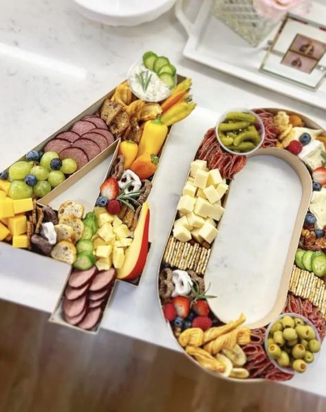 Age Charcuterie Board, 60 Birthday Charcuterie Board, Charcuterie Board 21 Birthday, 35 Charcuterie Board, Table Decorations Casual, 40th Outdoor Birthday Ideas For Women, 70th Charcuterie Board, 40th Dessert Table Ideas, 50th Birthday Breakfast Ideas