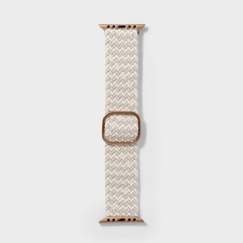 Upgrade your Apple Watch to match your style with the Apple Watch Knit Band from heyday™. Compatible with all Apple Watches, this band is crafted with lightweight polyester for a comfortable fit. The adjustable slide buckle in gold keeps your watch secure and the knitted design in stone white color pairs perfectly with your outfits, making it a versatile addition to your band collection. heyday™: Let your style speak volumes. Apple Watch Shark Band, Preppy Apple Watch Band, Cute Apple Watch Bands Women, Trendy Apple Watch Bands, Apple Watch Jewelry Stack, Preppy Apple Watch Bands, Feminine Apple Watch Bands, Apple Watch Cases, Apple Ecosystem