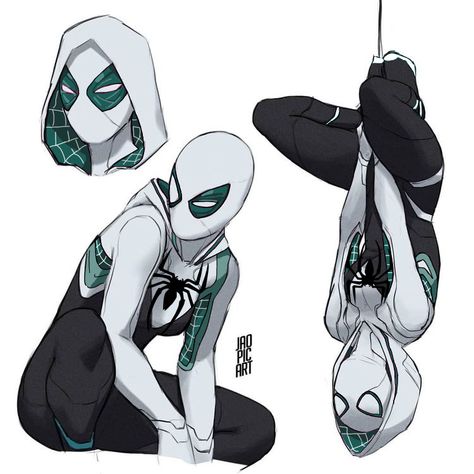 Spider Man Suit Reference, Spider Man Oc Poses, Spider Suit Design Female, Female Spiderman Suit Concept Art, Spider Man Oc Drawing, Spider Man Into The Spider Verse Oc, Spider Man Outfits Ideas Drawing, Spider Verse Oc Female, Spider Sona Art Pose