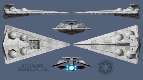 Imperial Interdictor Star Wars Vehicles, Sci Fi Ships, Star Wars Empire, Star Destroyer, Star Wars Ships, Galactic Empire, Nerd Stuff, Awesome Stuff, Star Wars Art