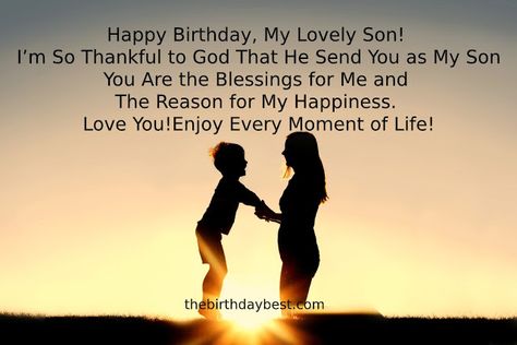 https://thebirthdaybest.com/birthday-wishes-for-son-from-mother/ Birthday Wishes For A Son From Mother, Birthday Wishes From Mother To Son, Happy Birthday Wishes To Son From Mother, Words For Son's Birthday, Bday Wishes For Son From Mother, Words To My Son On His Birthday, Happy Birthday My Son Quotes Love You, Mother Son Birthday Quotes, Birthday Wishes For Son From Mom Inspirational Quotes