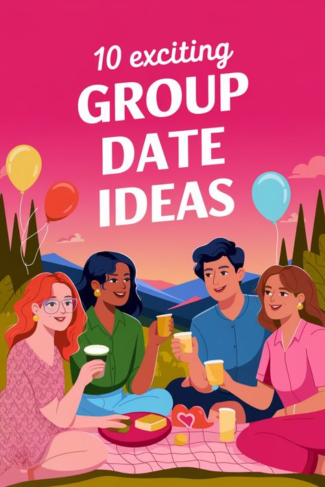 Looking for fun and unique group date ideas? Check out our list of 10 exciting activities perfect for bonding with friends and loved ones. From outdoor adventures to creative DIY projects, there's something for everyone to enjoy. Spice up your social life and create lasting memories with these group date ideas. Whether you're planning a double date or a big group outing, these activities are sure to bring laughter and connection. Say goodbye to the same old dinner-and-a-movie routine and try som Bonding With Friends, Group Date Ideas, Potluck Dinner Party, Group Dates, Cooking For A Group, Outing With Friends, Class Games, Get A Girlfriend, Get A Boyfriend