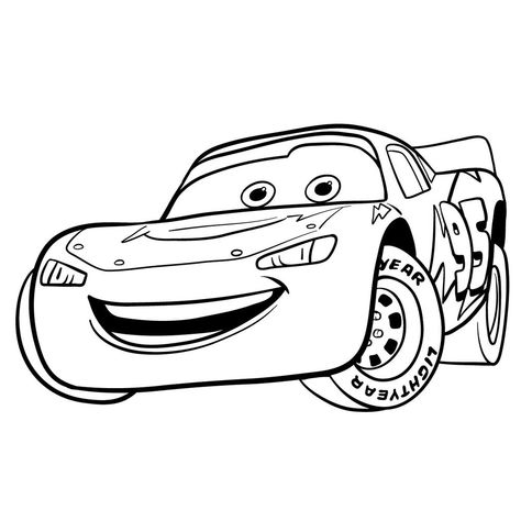 Lightning Mcqueen Silhouette, Drawing Of Lightning Mcqueen, Lightening Mcqueen Drawing Easy, Cars Colouring In Pages, Lighting Mcqueen Sketch, Cars Cartoon Drawing, Lightning Mcqueen Svg Free, Lightning Mcqueen Doodle, Cars Lightning Mcqueen Drawing